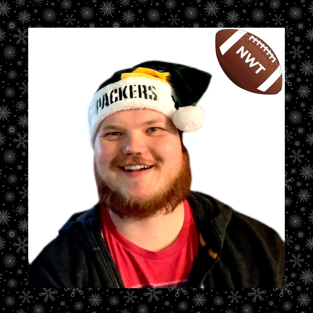 NFL PACKERS SANTA HAT NWT - Picture 3 of 9